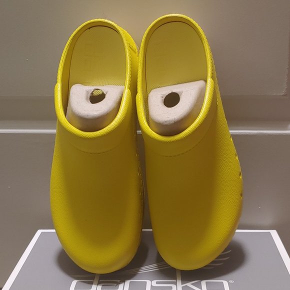Dansko Shoes - Dansko Yellow Clogs, Size 9